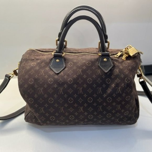 Louis Vuitton Handbags - LOUIS VUITTON Monogram Idylle Speedy Bandouliere 30 Fusain